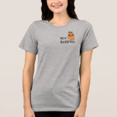 シンプルキュートカボチャ先生名札付プリント トライブレンドＴシャツ (正面)