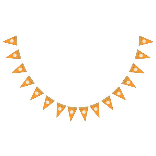 シンプルキュートカボンプキンパイ秋秋の感謝祭 バンティングフラッグ (全)