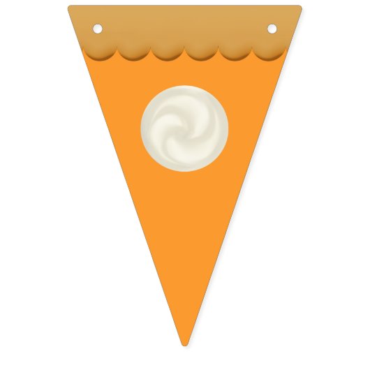 シンプルキュートカボンプキンパイ秋秋の感謝祭 バンティングフラッグ (第3の旗)