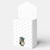 シンプルキュートグラード新学期フクロウ水玉模様 フェイバーボックス (オープン)