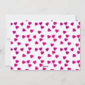 シンプルキュートハートハッピーガレンティンズデイベスティー シーズンカード (裏面)