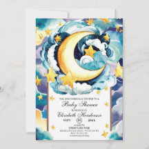 シンプルキラキラ星の天の赤ちゃんシャワー