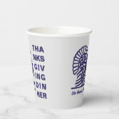 シンプルキリスト教の感謝祭ディナー 紙コップ (左)