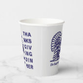 シンプルキリスト教の感謝祭ディナー 紙コップ (右)