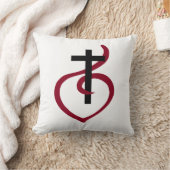 シンプルキリスト教十字架 クッション (ブランケット)