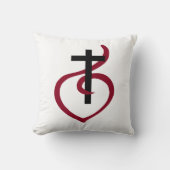 シンプルキリスト教十字架 クッション (正面)