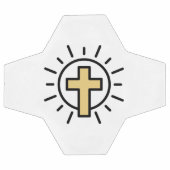 シンプルキリスト教十字架 サッカーボール (フラット)