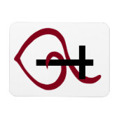 シンプルキリスト教十字架 マグネット (横)