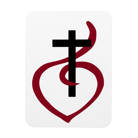 シンプルキリスト教十字架 マグネット (縦)