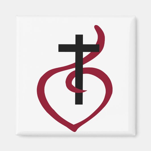 シンプルキリスト教十字架 マグネット (正面)