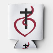 シンプルキリスト教十字架 缶クーラー (正面)