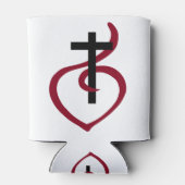 シンプルキリスト教十字架 缶クーラー (裏面)