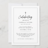 シンプルキリスト教追悼式 招待状 (正面)