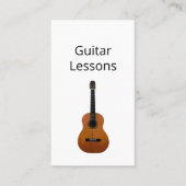 シンプルギターレッスンQRコード音楽先生 名刺 (正面)