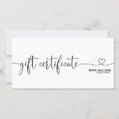 シンプルギフトモダン券ギフトカード (正面)