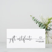 シンプルギフトモダン券ギフトカード (スタンド正面)