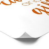 シンプルギフト表 |秋オレンジAnyパーティーイベント ポスター (角)