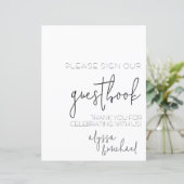 シンプルクアインシンプルトゲストブック (スタンド正面)