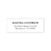 シンプルクエレガントリー12差出人住所 ラバースタンプ (インプリント)