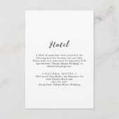 シンプルククラシックラフトホテルエンクロージャカード エンクロージャーカード (正面)