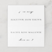 シンプルクスペインのリーングライ結婚ンボダズ プレイスカード (外部開封)