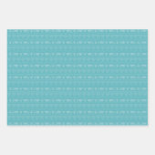 シンプルクマの形状と木とハート休日 ラッピングペーパーシート (正面)