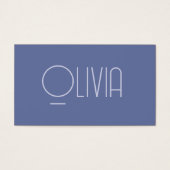 シンプルクミニマルリーンパステルブルービジネスカード (正面)