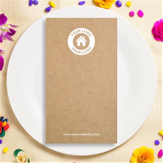 シンプルクモダンラフトイヤリングジュエリー表示カード 名刺