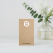 シンプルクモダンラフトイヤリングジュエリー表示カード 名刺 (スタンド正面)