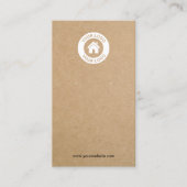 シンプルクモダンラフトイヤリングジュエリー表示カード 名刺 (正面)