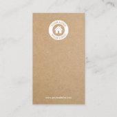 シンプルクモダンラフトイヤリングジュエリー表示カード 名刺 (正面)