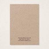 シンプルクモダンラフトネックレスディスプレイカード (裏面)