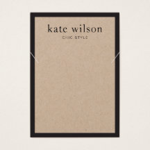 シンプルクモダンラフトネックレスディスプレイカード