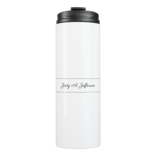 シンプルクラシカルミニマルなパリジェンヌ書道 タンブラー (正面)