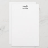 シンプルクラシカルミニマル書名 便箋 (正面/裏面)