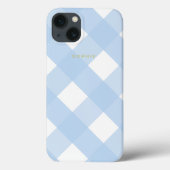 シンプルクラシックかわいらし金ゴールドブルージンガム Case-Mate iPhoneケース (裏面)