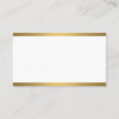 シンプルクラシックなエレガントと/金ゴールドラグジュアリーメタル 名刺 (裏面)