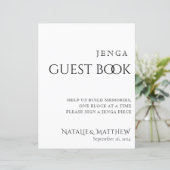 シンプルクラシックなジェガゲストブックズ結婚ーズ (スタンド正面)