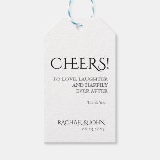 シンプルクラシックなワインシューターメッセージカード ギフトタグ