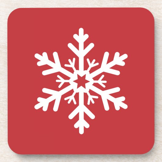 シンプルクラシックの雪片 コースター (正面)