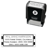 シンプルクラシックアドレス情報の枠 セルフインキングスタンプ (インサイチュ)