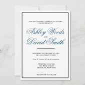 シンプルクラシックエレガントスクリプト 招待状 (正面)