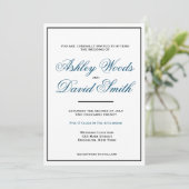 シンプルクラシックエレガントスクリプト 招待状 (スタンド正面)