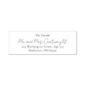 シンプルクラシックエレガント結婚差出人住所 セルフインキングスタンプ (デザイン)