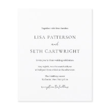 シンプルクラシックエレガント結婚式招待状