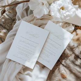 シンプルクラシックエレガント結婚書道 招待状