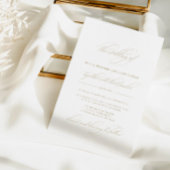 シンプルクラシックエレガント結婚書道 招待状