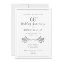 シンプルクラシックエレガント60周年パーティー