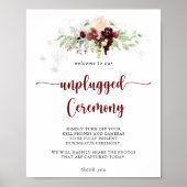 シンプルクラシックカラフルフローラ抜き式 ポスター (正面)