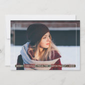 シンプルクラシックカントリープレイドクリスマス シーズンカード (正面)